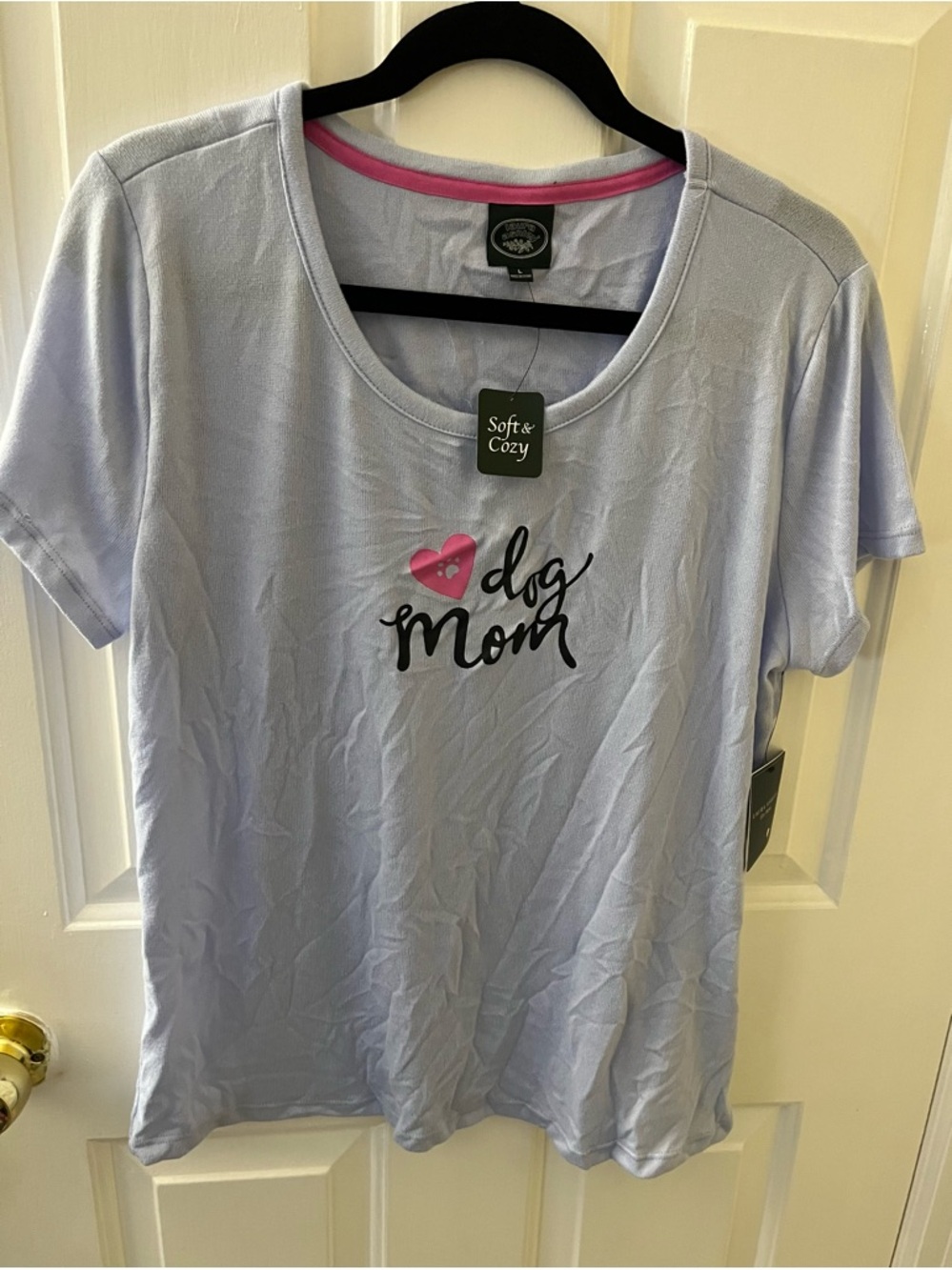 "Dog Mom" Light Lavender Pajama Set Laura Ashley